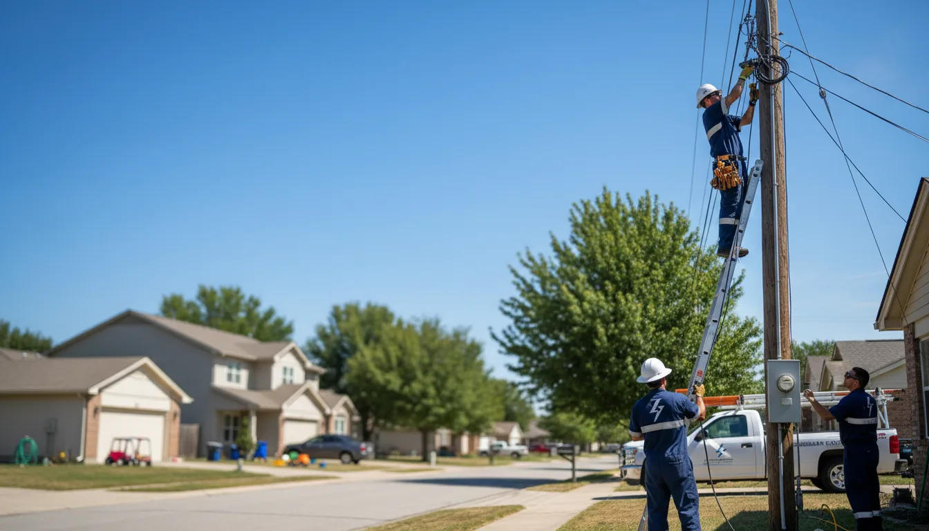 Residential electrician providing installation services in Leon, WV